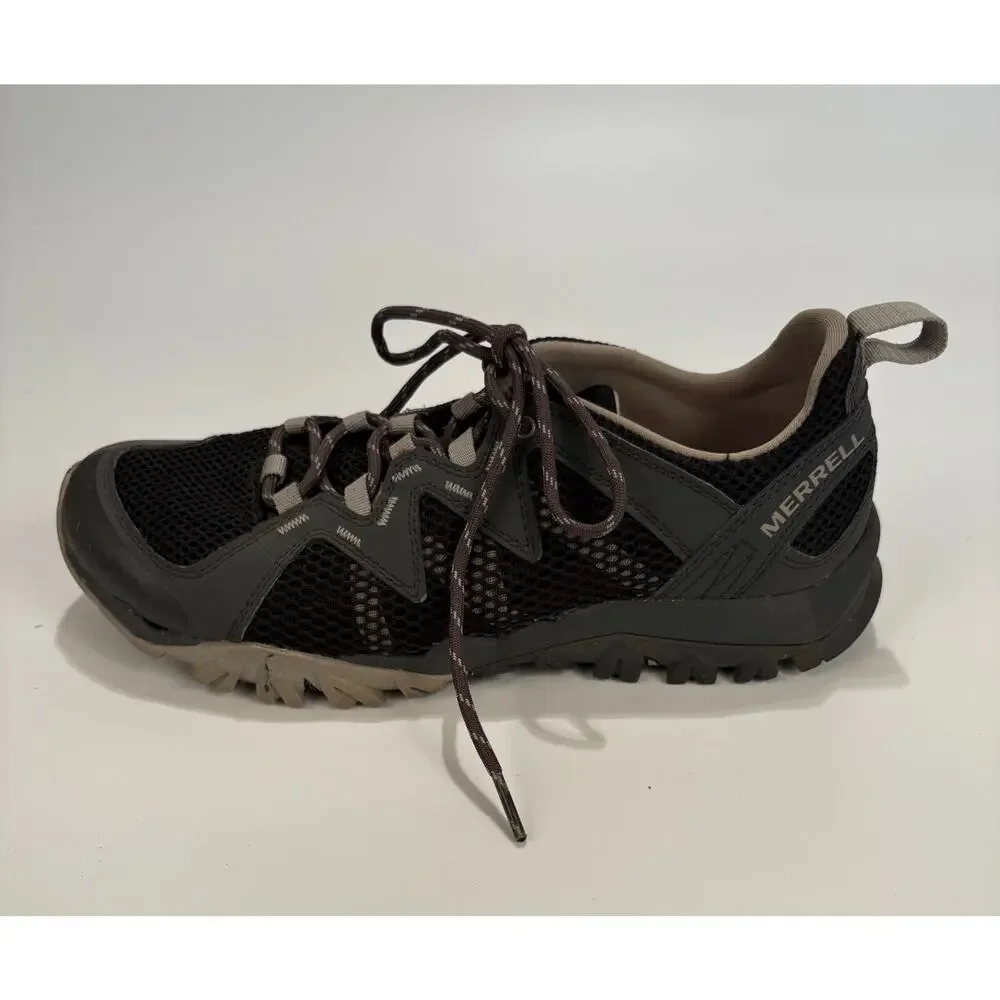 MERRELL Tetrex Women's Size 8.5 Rapid Crest Black Hiking Shoes Waterproof J12852